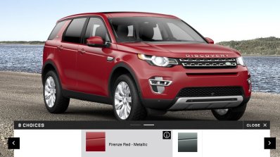 Land Rover Discovery Sport options red