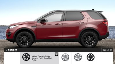 Land Rover Discovery Sport options wheels