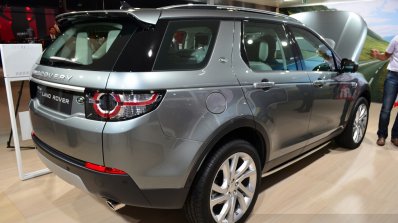 Land Rover Discovery Sport rear three quarters right at the 2014 Paris Motor Show
