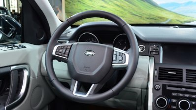Land Rover Discovery Sport steering wheel at the 2014 Paris Motor Show