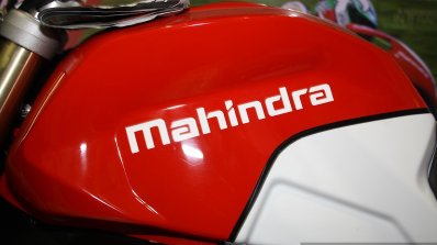 Mahindra Mojo fuel tank at the 2014 Nepal Auto Show