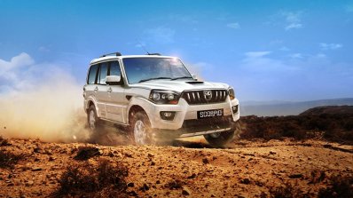 Mahindra Scorpio front three quarters image gallery