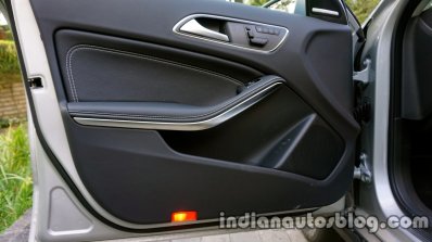 Mercedes GLA door trim on the review