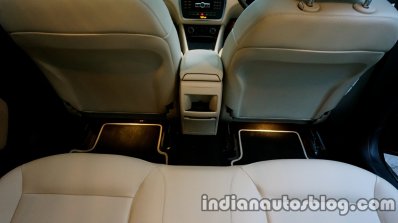 Mercedes GLA view from the rear seat on the review