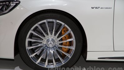 Mercedes S65 AMG Coupe wheel at Moscow Motor Show 2014