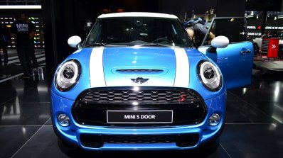 Mini 5 door front at the 2014 Paris Motor Show