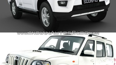 New Mahindra Scorpio vs old Mahindra Scorpio front three quarter