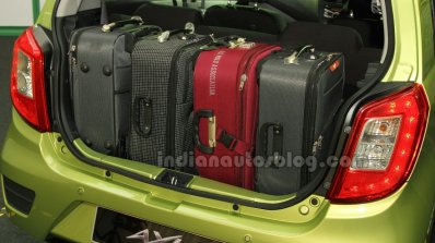 Perodua Axia boot at the Malaysian launch