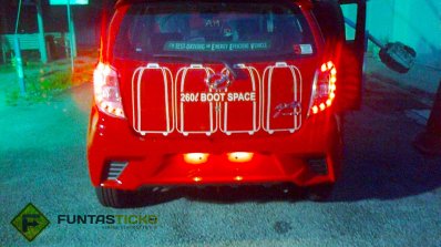 Perodua Axia spied in Malaysia Advance demo car rear