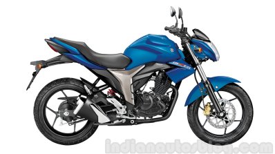 Suzuki Gixxer Side Blue