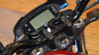 Suzuki Gixxer digital instrument cluster at the 2014 Nepal Auto Show