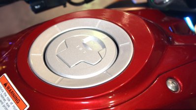 Suzuki Gixxer fuel tank lid at the 2014 Nepal Auto Show