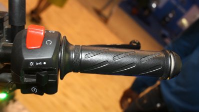 Suzuki Gixxer handlebar right at the 2014 Nepal Auto Show