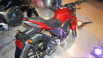 Suzuki Gixxer rear three quarters at the 2014 Nepal Auto Show