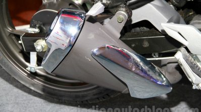 Suzuki Gixxer single canister at the Indian launch