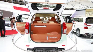 Toyota Avanza special edition rear open at the 2014 Indonesian International Motor Show