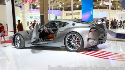 Toyota FT-1 concept side profile at the 2014 Indonesia International Motor Show