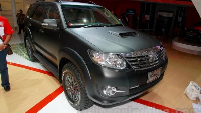 Toyota Fortuner 4X4 special Edition front three quarters at the Indonesian International Motor Show 2014