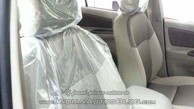 Toyota Innova Limited Edition front seats