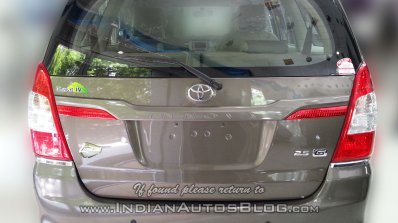 Toyota Innova Limited Edition rear