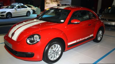 VW Beetle front three quarter at the 2014 Philippines International Motor Show