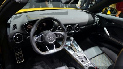 2015 Audi TTS Roadster interior at the 2014 Paris Motor Show