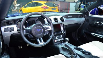 2015 Ford Mustang convertible dashboard at the 2014 Paris Motor Show