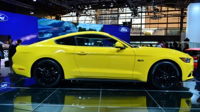 2015 Ford Mustang side at the 2014 Paris Motor Show