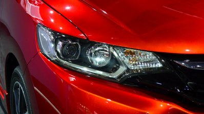 2015 Honda Jazz prototype for Europe headlamp at 2014 Paris Motor Show