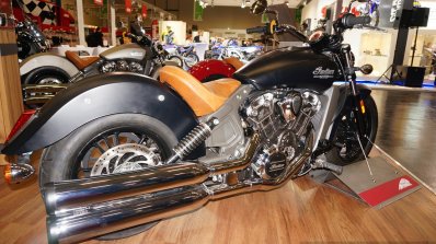 2015 Indian Scout rear three quarters 1:2 at INTERMOT 2014