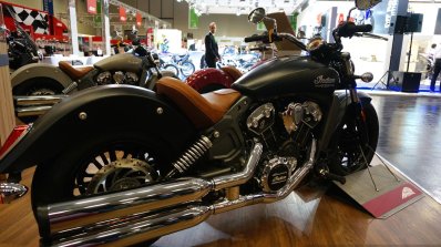 2015 Indian Scout rear three quarters 2:2 at INTERMOT 2014