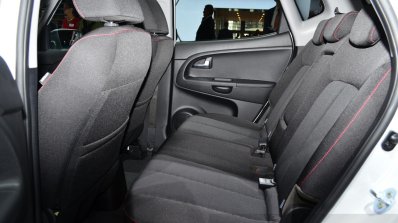 2015 Kia Venga rear seats at the 2014 Paris Motor Show