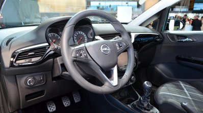 2015 Opel Corsa 5-door interior at the Paris Motor Show 2014