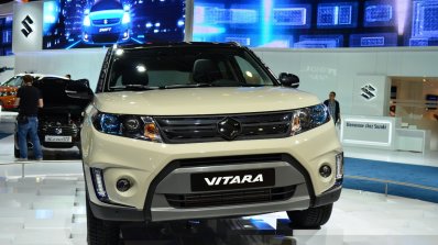 2015 Suzuki Vitara front at the 2014 Paris Motor Show