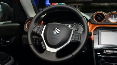2015 Suzuki Vitara steering at the 2014 Paris Motor Show