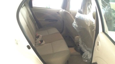 2015 Toyota Etios Liva facelift rear seat