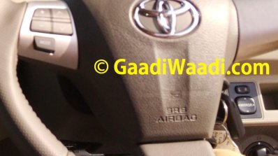 2015 Toyota Etios facelift spied airbag