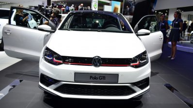 2015 VW Polo GTI front at the 2014 Paris Motor Show