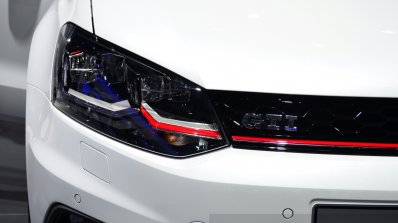 2015 VW Polo GTI headlight at the 2014 Paris Motor Show