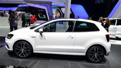 2015 VW Polo GTI side at the 2014 Paris Motor Show