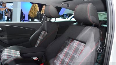 2015 VW Polo GTI sport seats at the 2014 Paris Motor Show