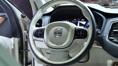 2015 Volvo XC90 steering wheel at the 2014 Paris Motor Show