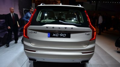 2015 Volvo XC90 white rear at the 2014 Paris Motor Show