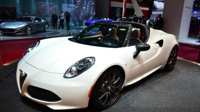 Alfa Romeo 4C Spider Preview Version at the 2014 Paris Motor Show