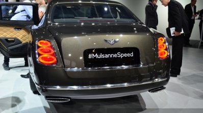 Bentley Mulsanne Speed rear at the 2014 Paris Motor Show