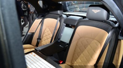 Bentley Mulsanne Speed rear seat at the 2014 Paris Motor Show