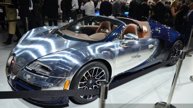 Bugatti Veyron Grand Sport Vitesse Ettore Bugatti front quarter at 2014 Paris Motor Show