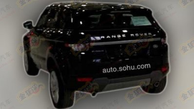 China-made Range Rover Evoque spied black