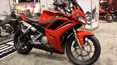 Hero HX250R at AIMExpo front three quarter