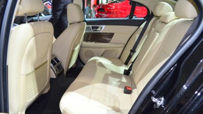 Jaguar XF special edition rear seat at the 2014 Paris Motor Show